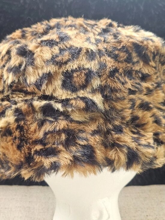 Women Hat Faux Fur Brown Cap Roud Winter Warm Russian Hat unbranded One size